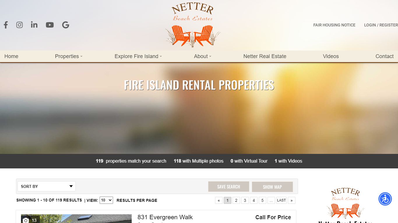 Rental Properties - Netter Beach Estates